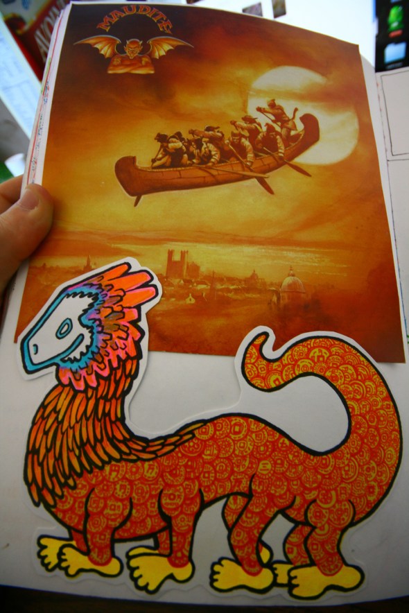 Maudite is a great beer from Quebec. And it has cool metal from the 80's (The 1880's paddle metal) like imagery.